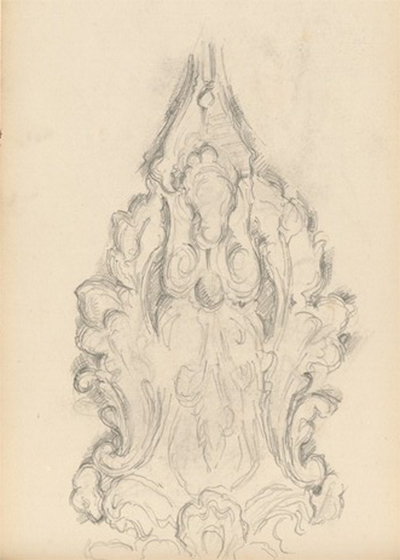 Study of a Decorative Ornament Paul Cezanne